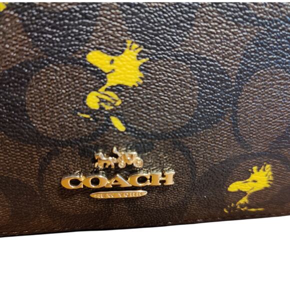 Limited Ed Coach X Peanuts Mini Serena Crossbody Signature Canvas w/ Woodstock - Picture 11 of 11